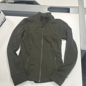 lululemon athletica Olive Green Zip-Up Hoodie